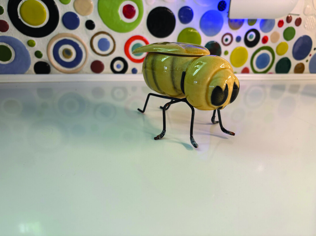 Nancy Peck’s honey pot.
