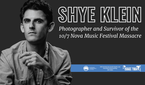 Photographer and survivor of the Oct. 7 NOVA Musical Festival massacre to speak at ODU