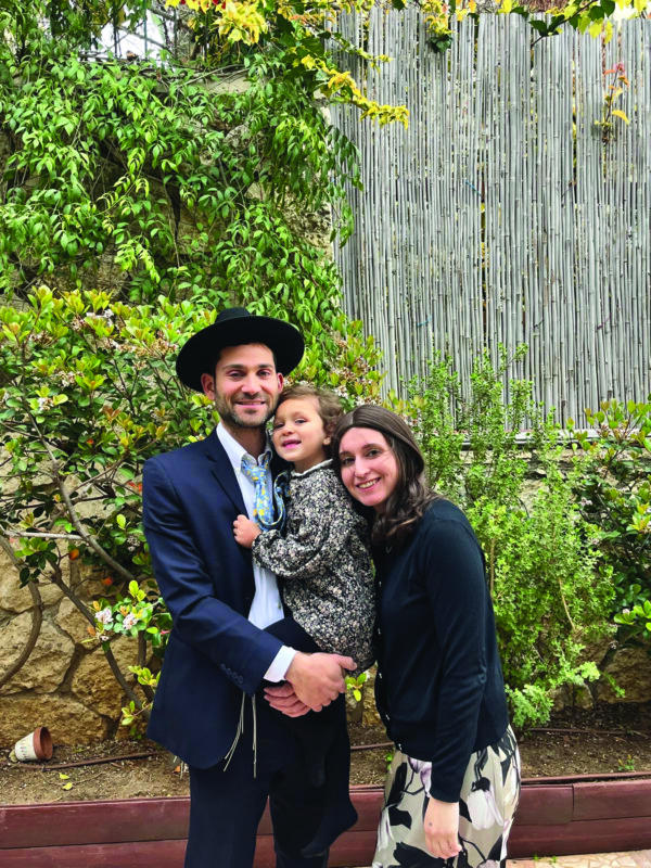 Saul and Adina Brodsky with their daughter, Tehila Malka.