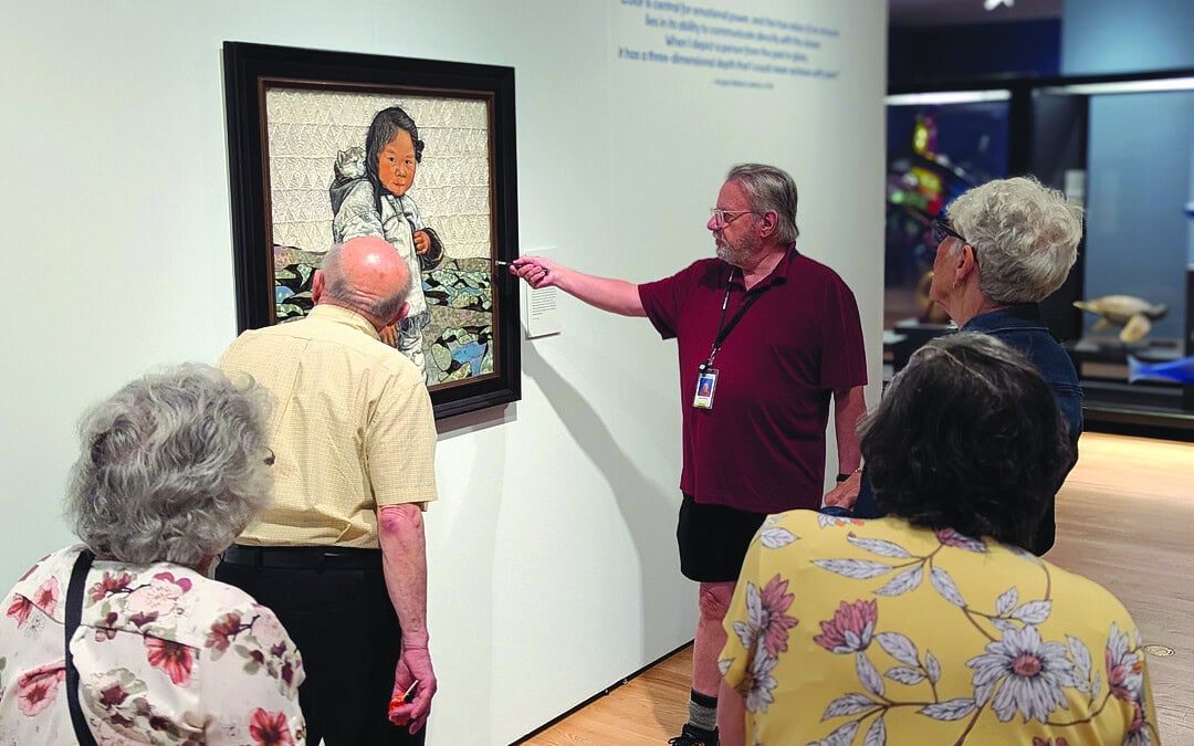 Harry Graber guides JCC Seniors Club through Chrysler Museum
