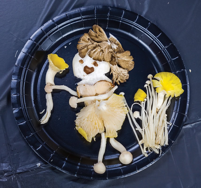 Sharon Serbin’s mushroom creation.