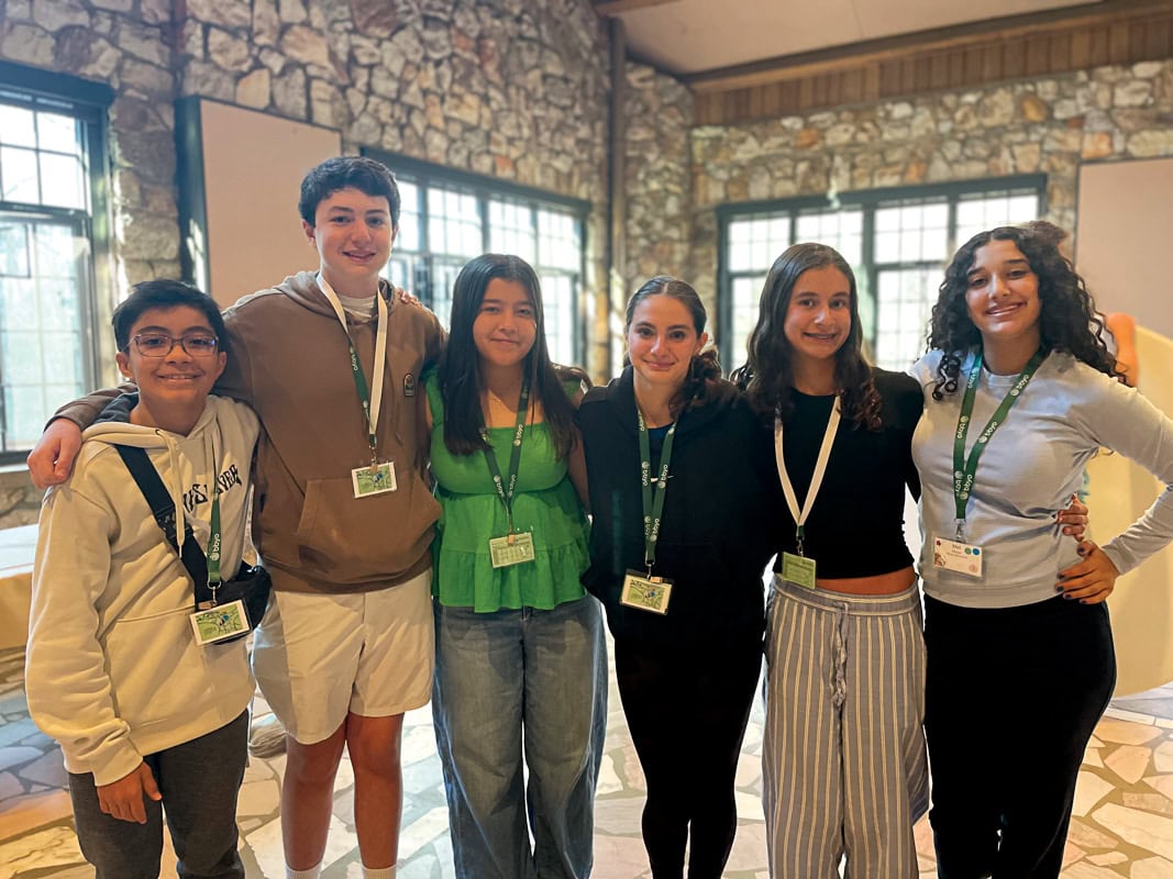 New Member Weekend track attendees Avi Zittrain, Henry Krupnick, Shai Zittrain, Yael Haas, Kenna Werby and Mel Horev.