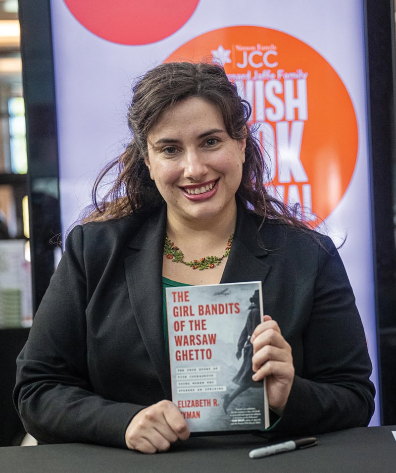 E Hyman with book_3050