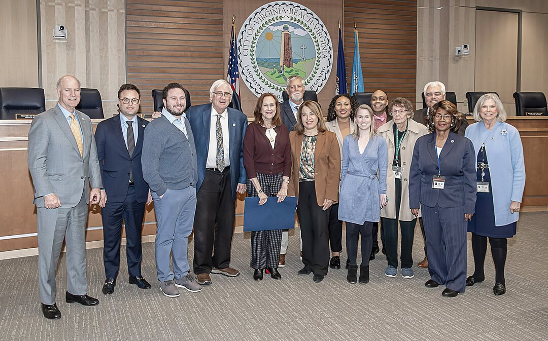 Virginia Beach City Council honors UJFT’s Jewish Community Relations Council and Holocaust Commission for International Holocaust Remembrance Day