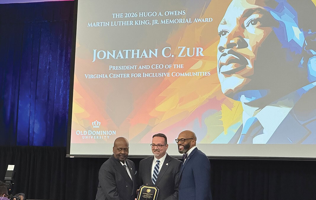 Jonathan Zur honoredat ODU’s Martin Luther King, Jr. Observance