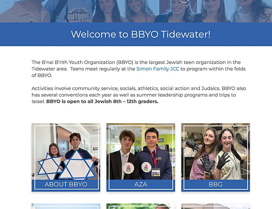 Tidewater BBYO updates website