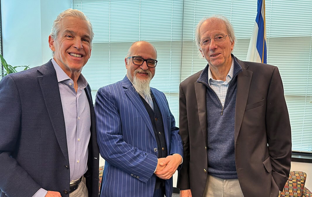 Ambassador Dennis Ross and Ghaith al-Omari visit Sandler Family Campus