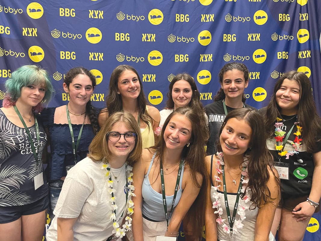Top row: Hazel Ashe, Amelia Portnoy, Leah Steerman, Yael Haas, Alexa Steerman, and Shai Zittrain. Bottom row: Hattie Friedman, Skylar Caplan, and Kenna Werby.