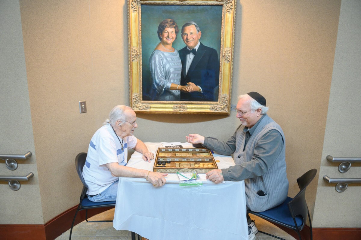 Mark Solberg and Rabbi Michael Panitz.
