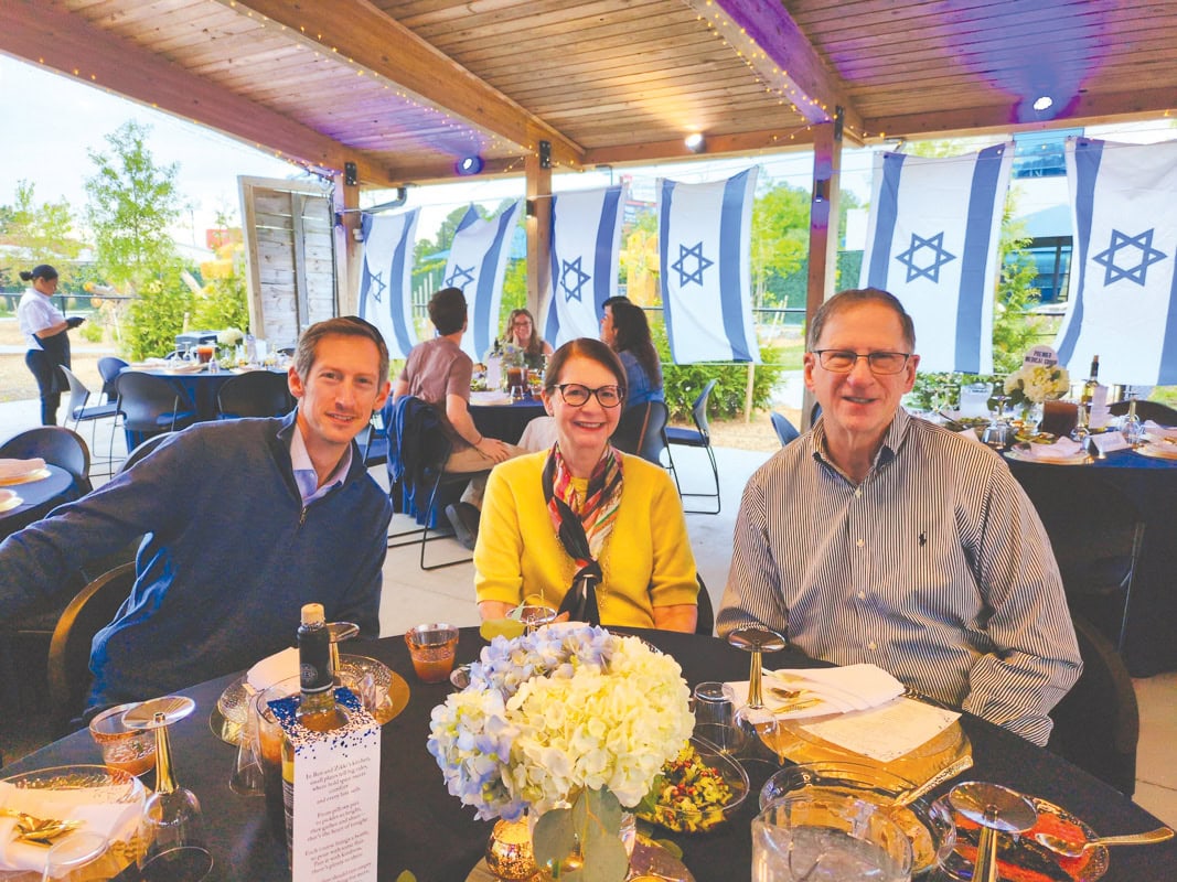Rabbi Gershon Litt, Janet Meyers, and Jim Guggenheim.