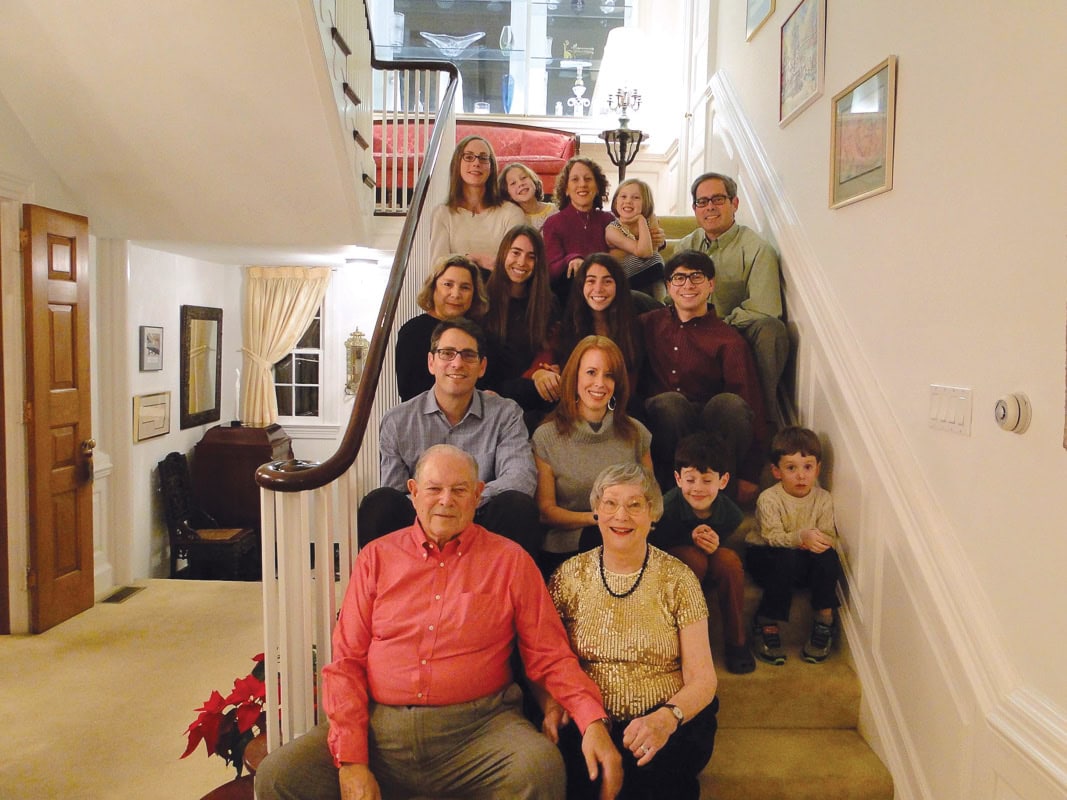 The late Charles and Minette Cooper with their family.