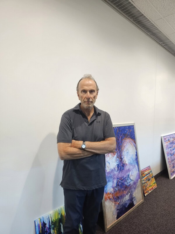 Ira Pearlman at the Leon Family Gallery.