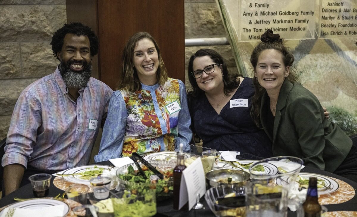 Klaus and Eileen Gaba, Zibby Robertson (who spotlighted JCC Summer Camp), and Hannah Yasemsky, UJFT Next Gen 757 professional.