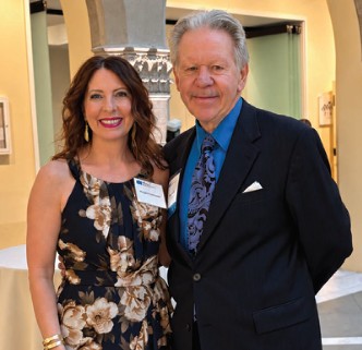 Megan Dombroski (Germaine Clair’s daughter) and Brooks Johnson. (Photograph by Lynn Marsden-Atlass.)